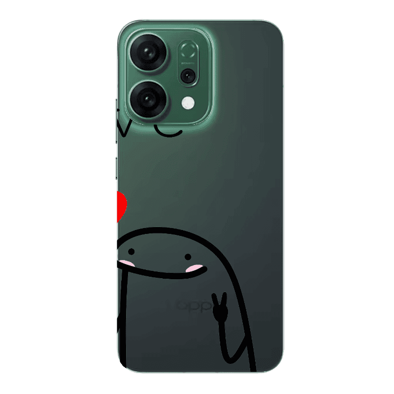 Oppo RENO 14 Love 2 Transparent Silicone TPU Θήκη